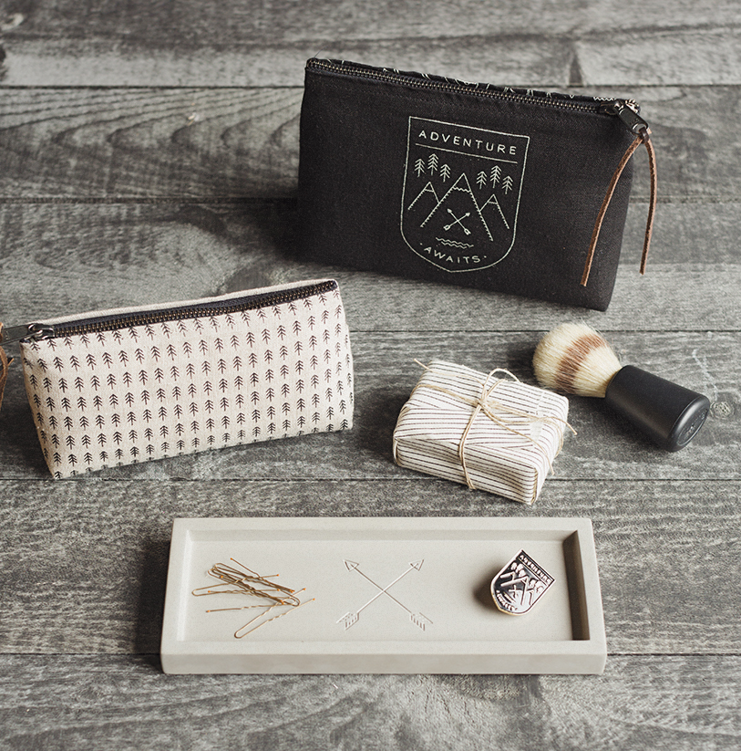 Adventure Awaits Cosmetic Bags